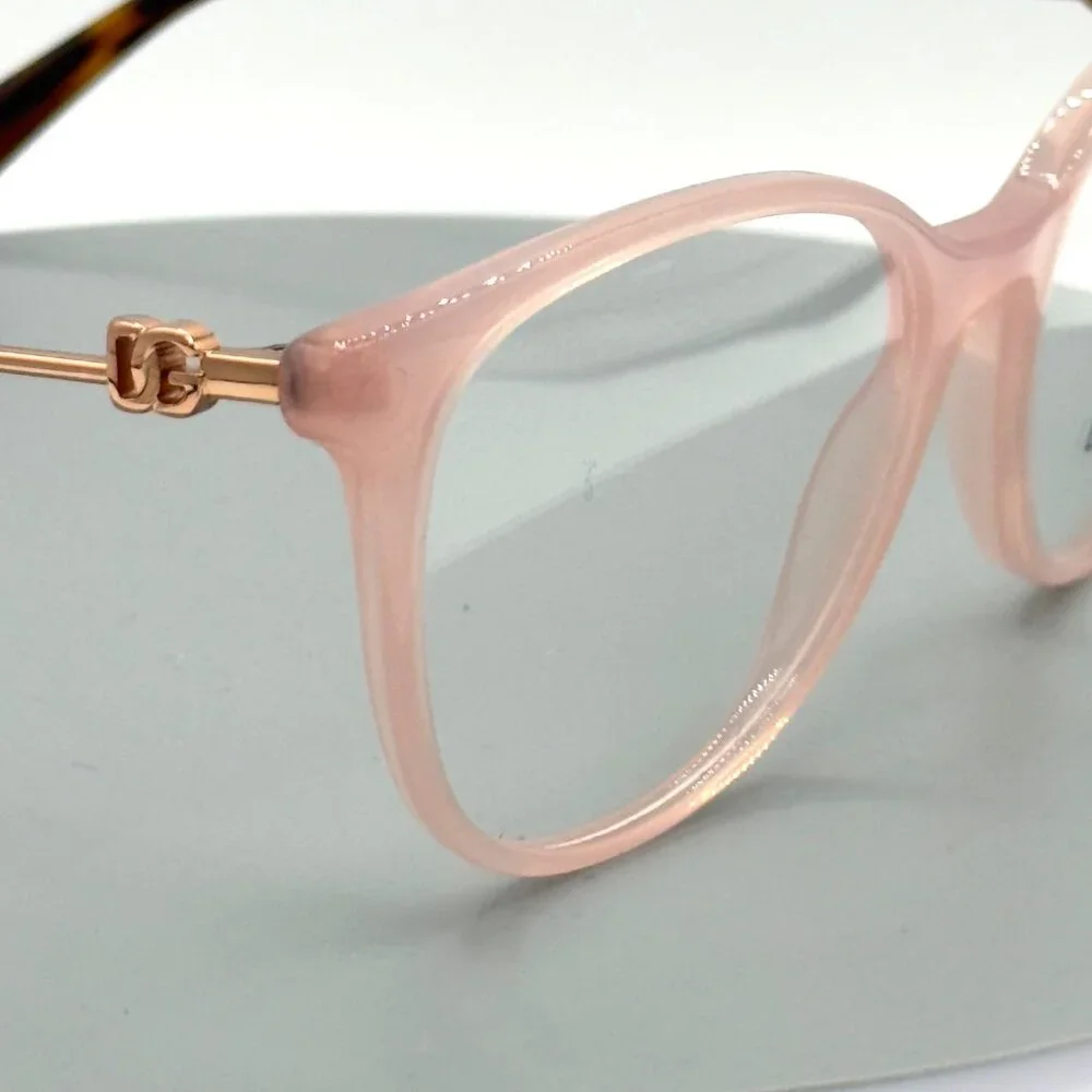 Dolce & Gabbana DG 3363 3384 Pink Rose Gold Tortoise Frame Demo Lens 54 18 145